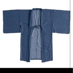12/5(金)まで　和服の羽織もの レディース 無地 デニム色(インディゴブルー)の画像