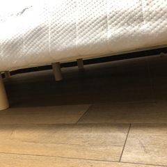 ニトリ 脚付きマットレス  ベッド ダブルの画像