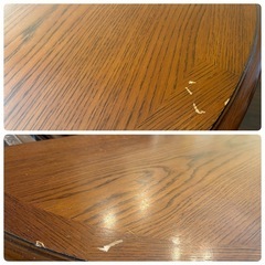 【連休限定→96,000円 】伸長式ダイニングテーブルセット（チェア×4）高級三越家具ブルージュ（MITSUKOSHI）の画像