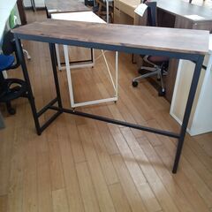★リユースのサカイつくば店★TK7387  デスク ブラウン H101×D45×W98 クリーニング済みの画像