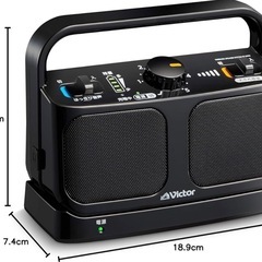 Victor テレビ用　ワイヤレススピーカー　ブラックの画像