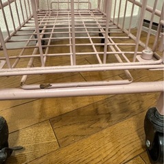 ランドリー　　バスケット　ボックス　ピンクの画像