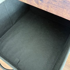 新品未使用　木目調ミニ収納タンスの画像