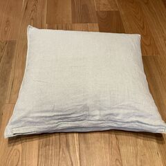 muji 55×59cm 座布団カバーと羽根クッション　の画像