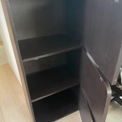 扉付き３段カラーボックスの画像