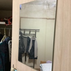 昭和レトロ　ロッカー　洋服ダンス　木製　スリムキャビネット　オフホワイトの画像