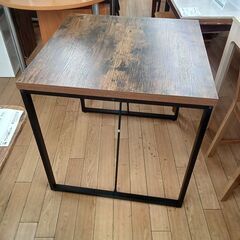 ★リユースのサカイつくば店★TK7390 NITORI ダイニングテーブル ブラウン H70×D70×W70 クリーニング済みの画像