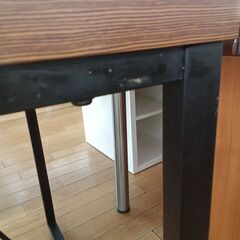 ★リユースのサカイつくば店★TK7390 NITORI ダイニングテーブル ブラウン H70×D70×W70 クリーニング済みの画像