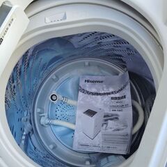 【お届けも可能です】Hisenseハイセンス 洗濯機 2019年製 5.5kg HW-T55C 本体幅50cm 最短10分洗濯の画像