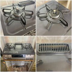 プロパンガス専用 一昨年モデル！2023年製  2口（左強火）プッシュ式 パロマ製の画像