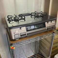 プロパンガス専用 一昨年モデル！2023年製  2口（左強火）プッシュ式 パロマ製の画像