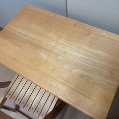 机、椅子、セット、折りたたみ、無印の画像