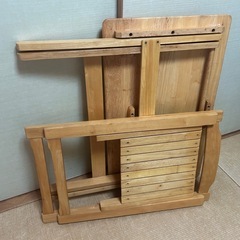 机、椅子、セット、折りたたみ、無印の画像