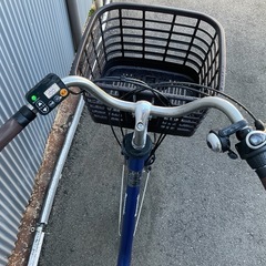 735  パナソニック最新機種電動アシスト自転車viviDX26インチブルーボディーの画像