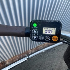736  パナソニック最新機種電動アシスト自転車viviDX26インチグリーン系ボディーの画像