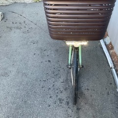 736  パナソニック最新機種電動アシスト自転車viviDX26インチグリーン系ボディーの画像