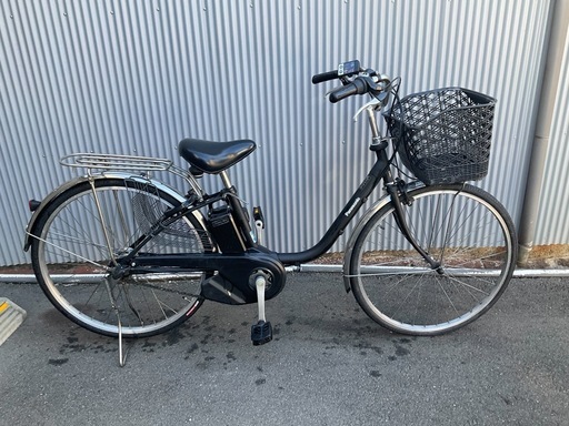 737  パナソニック最新機種電動アシスト自転車vivi 26インチブラックボディー
