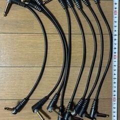 【ラスト数日】エフェクター用パッチケーブル＋DC電源ケーブル まとめ売り（修学院駅徒歩2分）の画像