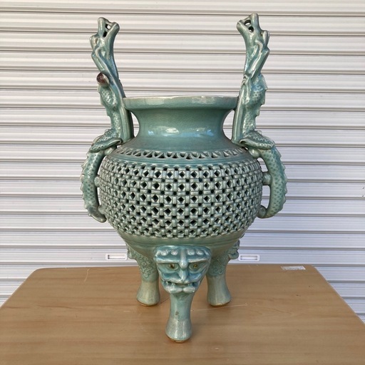 青磁の壺高さ約58cm (しほりん) 近江長岡のその他の中古あげます・譲り