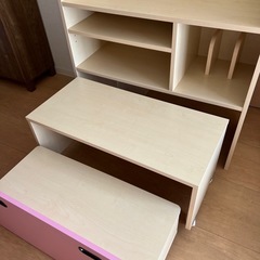 LOWYA ランドセルラック テーブル　ベンチの画像