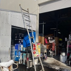 ALINCO アルミ はしご兼用脚立 MBV-180 6尺 6段 全長3.6m 梯子 脚立 高所作業 雪おろし 中古品 アルインコ ④の画像