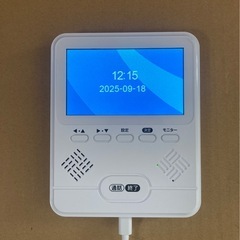 テレビドアホン　モニター親機&玄関カメラの画像