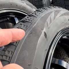 取引中　ホイール付きスタッドレスタイヤ　ブリジストン　vrx nbox  軽自動車の画像
