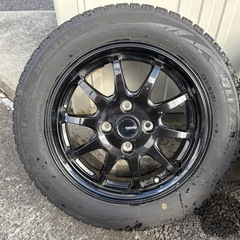 取引中　ホイール付きスタッドレスタイヤ　ブリジストン　vrx nbox  軽自動車の画像