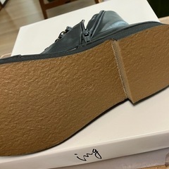 日本製・ing (イング)本革レディースブーツ《24.５㎝・EE》試し履きのみの画像