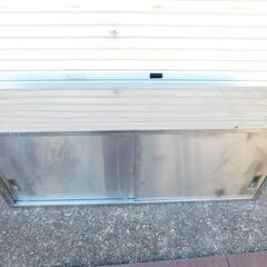 【JM891】ステンレス吊戸棚 片面 W1500 D350 H600 キッチン収納 業務用収納棚 厨房機器の画像