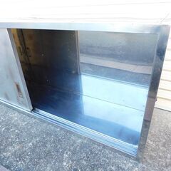 【JM891】ステンレス吊戸棚 片面 W1500 D350 H600 キッチン収納 業務用収納棚 厨房機器の画像