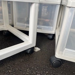 お話中　天馬 TENMA プレシェルケース 深5段 衣類 小物 収納 キャスター付 キャスター付き W330 D410 H1110 中古品 Presell 4点あります！ ④の画像