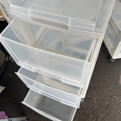 お話中　天馬 TENMA プレシェルケース 深5段 衣類 小物 収納 キャスター付 キャスター付き W330 D410 H1110 中古品 Presell 4点あります！ ④の画像