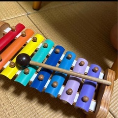 カラフル木製クマ型木琴の画像