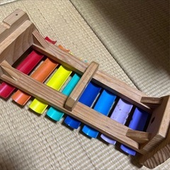カラフル木製クマ型木琴の画像