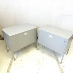 伊勢崎店【現状品】ji11-41 IKEA イケア LIXHULT リックフルト キャビネット 2個セット の画像