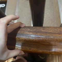 桜の一枚板のテーブルの画像