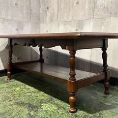 キツツキ 6T ローテーブル 1200×550mm 天然木 センターテーブルの画像