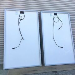 【引取り限定！】在庫多数 ソーラーパネル 270W 10枚まとめて 寸法1650×990×35mm 発電確認済み♪ 太陽光パネル/太陽光発電 中古現状品 小樽の画像