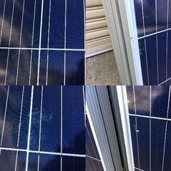 【引取り限定！】在庫多数 ソーラーパネル 270W 10枚まとめて 寸法1650×990×35mm 発電確認済み♪ 太陽光パネル/太陽光発電 中古現状品 小樽の画像