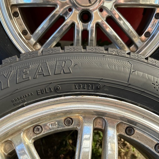 終了 プリウス 4穴 スタッドレスアルミセット 185/65R15    PCD100