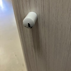 I 2511-548 木目調デザイン　隙間収納棚　キャスター付き　キズ汚れ有りの画像