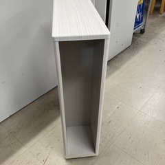 I 2511-548 木目調デザイン　隙間収納棚　キャスター付き　キズ汚れ有りの画像