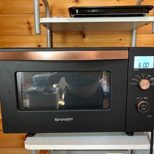 オーブンレンジ おしゃれ SHARP RE-F18A-B ブラック 中古美品 SHARP】オーブンレンジRE-F18A-B (momoiro) 国頭のキッチン家電