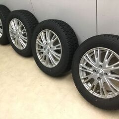 【🍀美品】スタットレスタイヤ「GOOD YEAR」アイスナビ7「ICENAV 7」１８５／６５Ｒ１５ アルミホィール付・合計4本 管理No3-2の画像