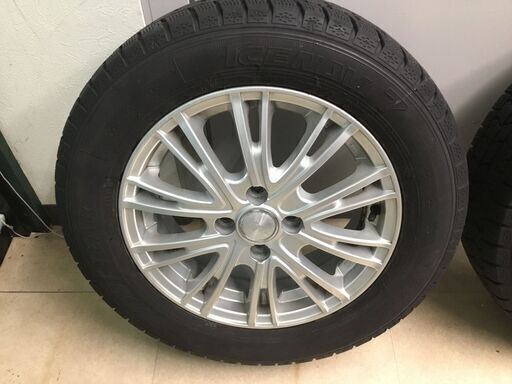 【?美品】スタットレスタイヤ「GOOD YEAR」アイスナビ7「ICENAV 7」１８５／６５Ｒ１５ アルミホィール付・合計4本 管理
