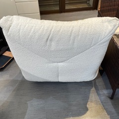 配達可【1人掛けリクライニングソファ】【白色】クリーニング済み【管理番号】  1122 橋の画像