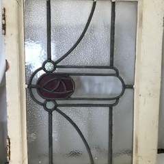 ⭐︎ドリーム2号館⭐︎ ジモティー割引 アンティーク ステンドグラス 飾窓 約55.5×41cmの画像