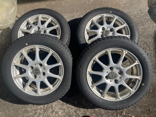 23年製バリ溝 イボあり 155/65R14 軽自動車 スタッドレス タイヤ ホイール