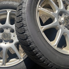 23年製バリ溝 イボあり 155/65R14 軽自動車 スタッドレス タイヤ ホイールの画像